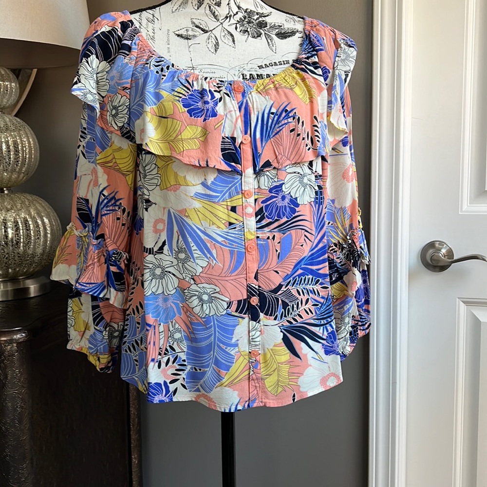 Sanctuary BoHo inspired ruffle blouse